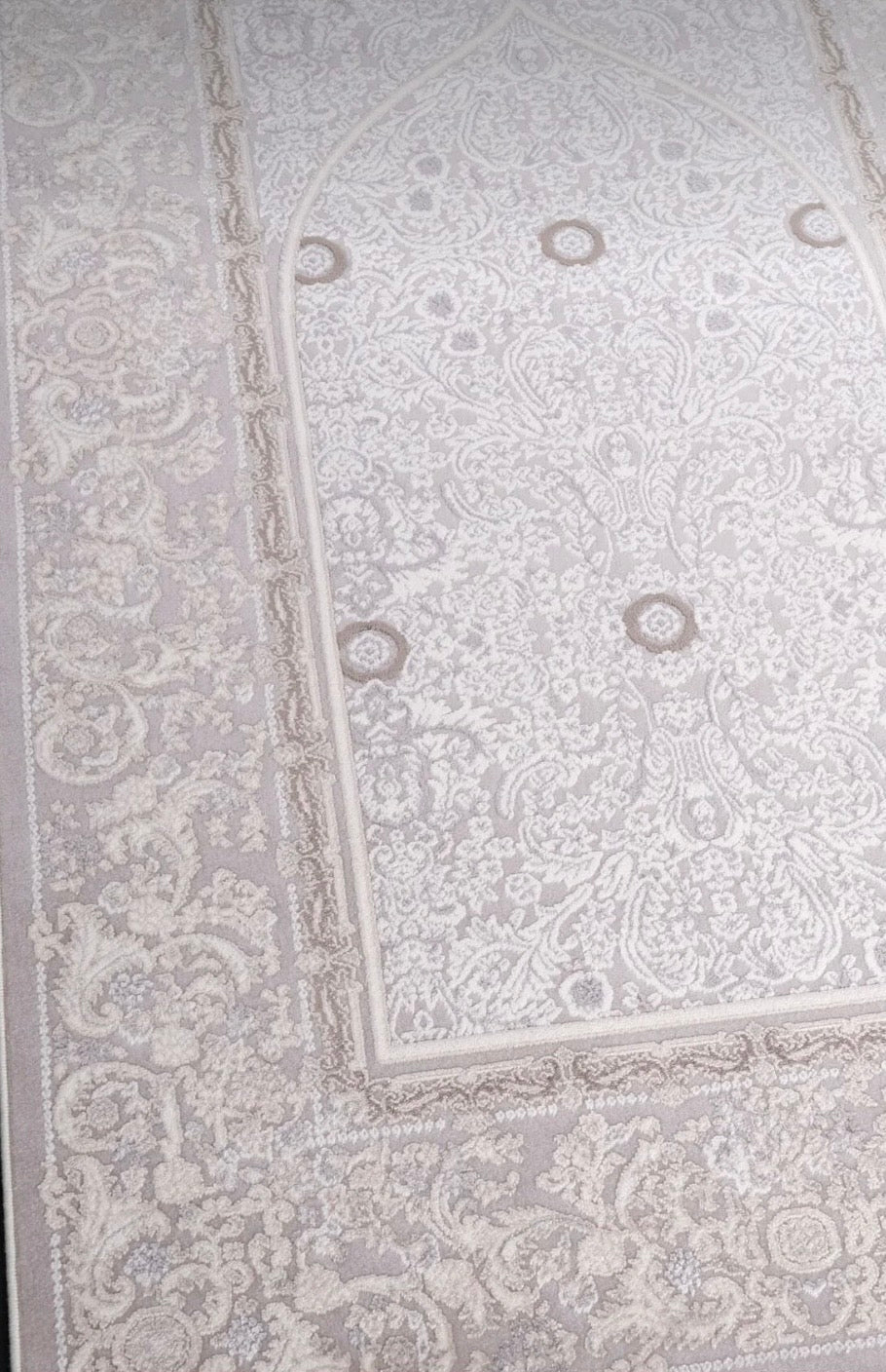 Luxury Woven Prayer Rug – 80 x 120 cm | Acrylic & Natural Yarn Blend | Soft, Elegant